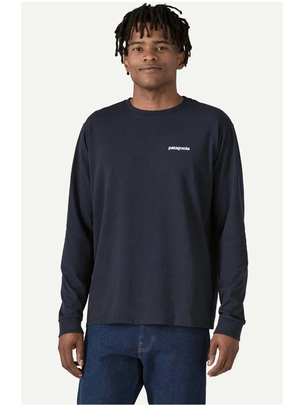 Patagonia Navy Long-Sleeve Crew Tee